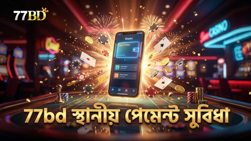 স্থানীয় পেমেন্ট ব্যবস্থাগুলো 77bd বেটিংয়ের সুবিধা বাড়ায়।