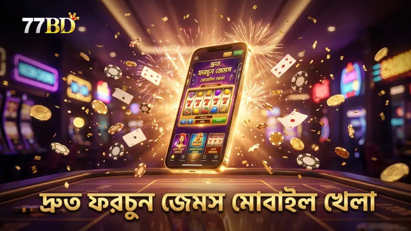 মোবাইল থেকে ফরচুন জেমস দ্রুত ও সুবিধাজনক খেলা সম্ভব