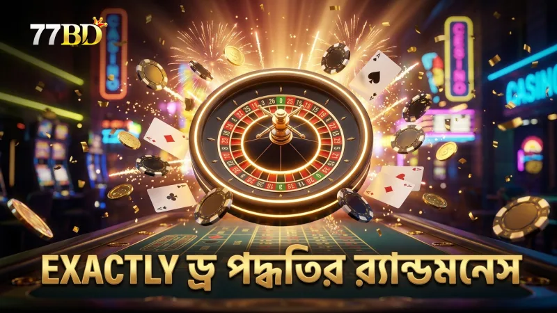 ড্র মেথডের র্যান্ডমনেস এবং পে-আউট হার 77bd-এ নিশ্চিত।